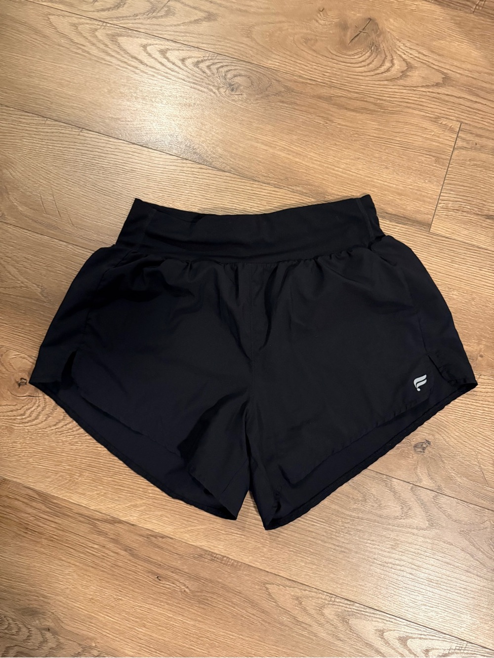 Black Fabletics Women's Athletic Shorts with Comfort Waistband